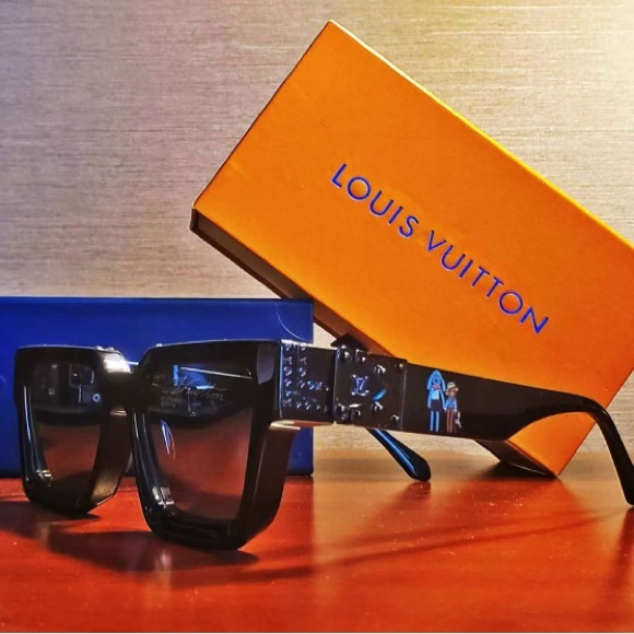 Louis Vuitton 1.1 Millionaire Sunglasses Cartoon Friends Monogram Black Designer - Picture 4 of 16